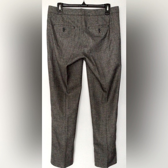 BANANA REPUBLIC Hampton Black & Cream Weave 4-Season Pants - US 4 - Picture 2 of 5